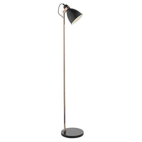 Frederick Floor Lamp Black and Copper Dar floor Lighting