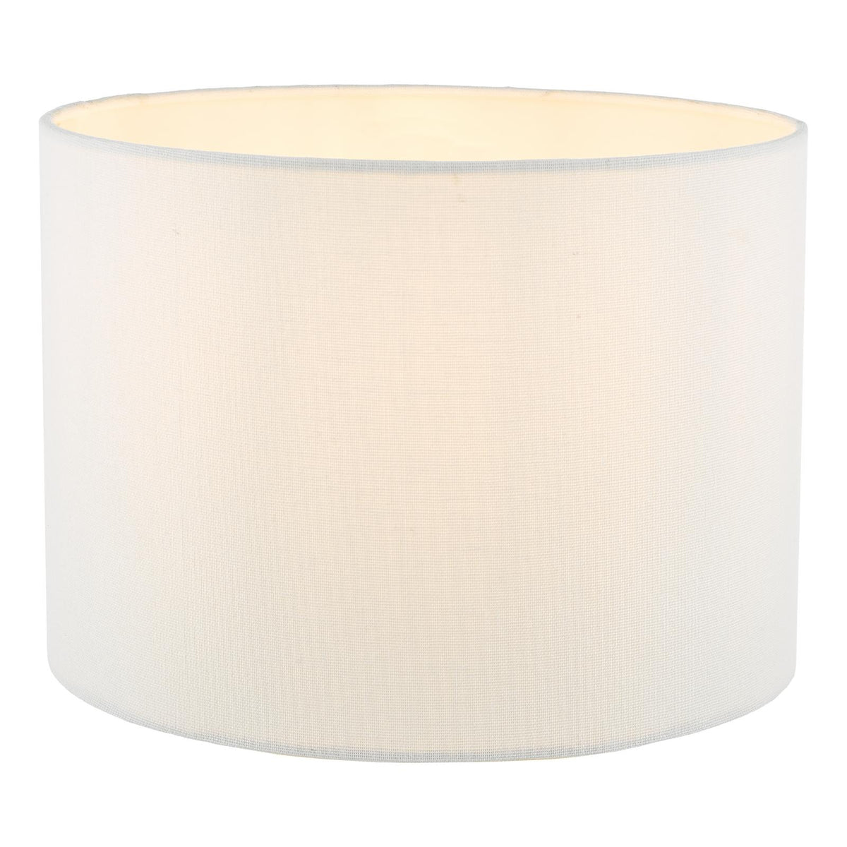 Georgina White Linen Drum Shade 25cm