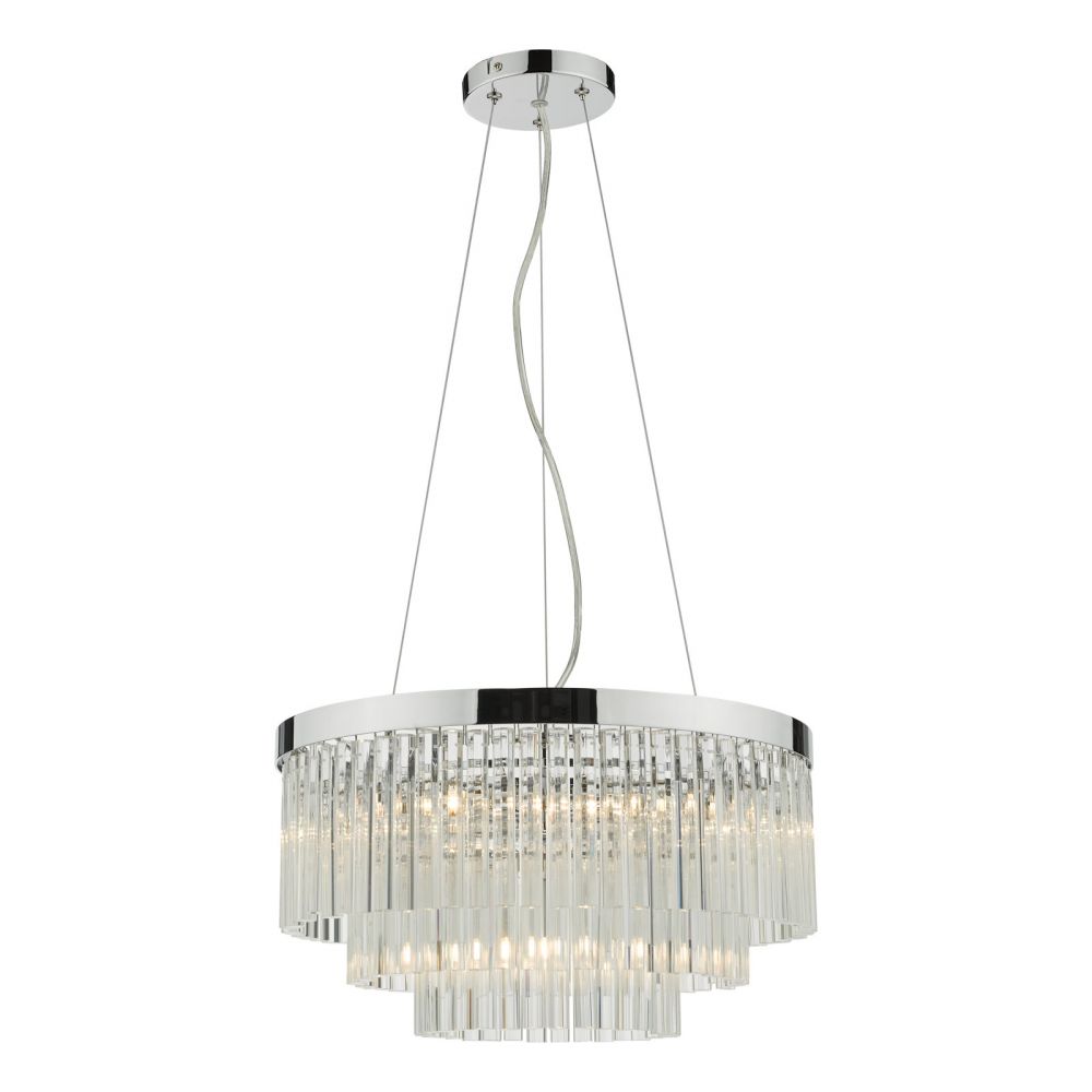 Giovana 5lt Pendant Polished Chrome & Glass GIO0508 där lighitng