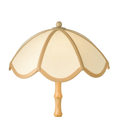 Giuliana 2 Light Table Lamp Wood with Rattan Shade