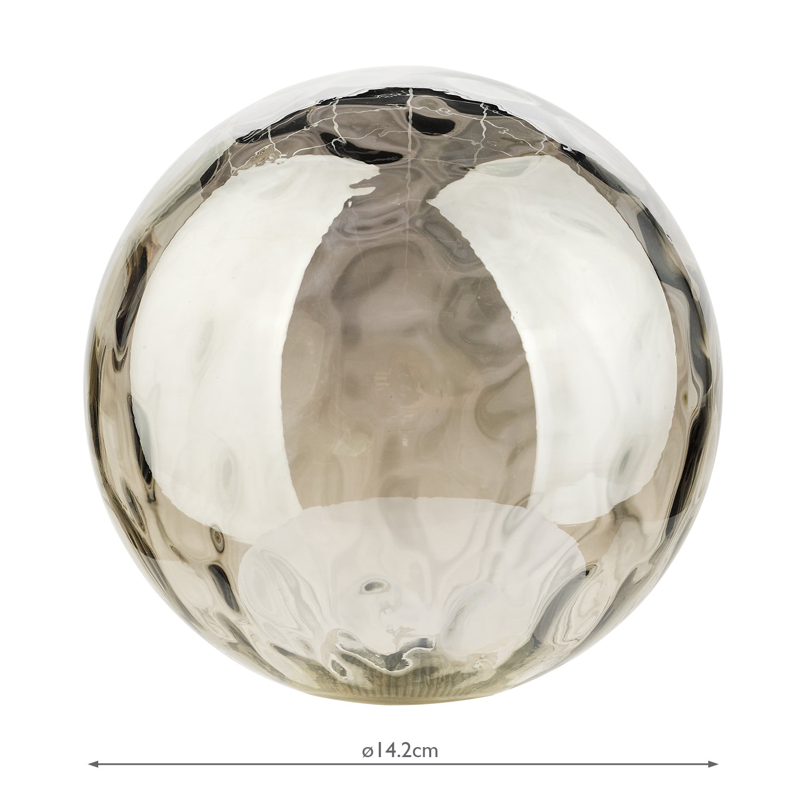 Mix & Match Smoked Dimpled Glass G9 15cm