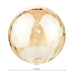 Mix & Match Amber Dimpled Glass G9 15cm