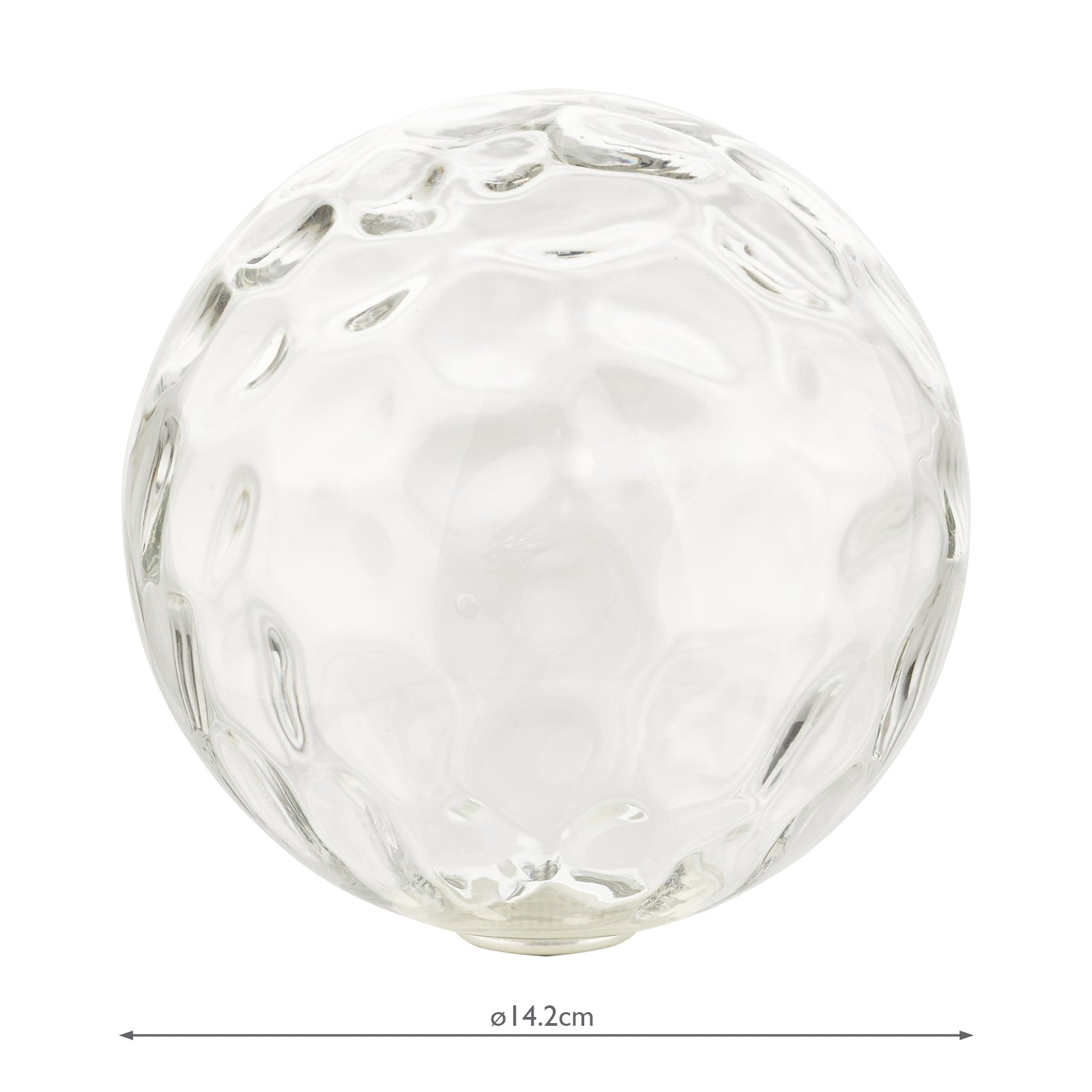 Mix & Match Clear Dimpled Glass G9 15cm