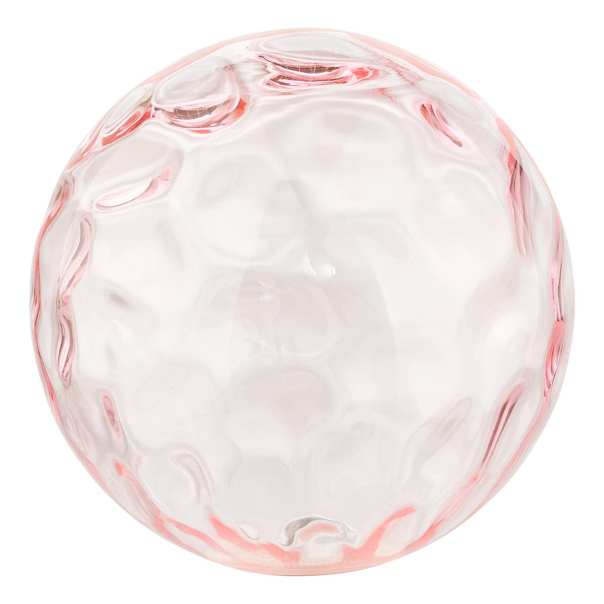 Mix & Match Pink Dimpled Glass G9 15cm