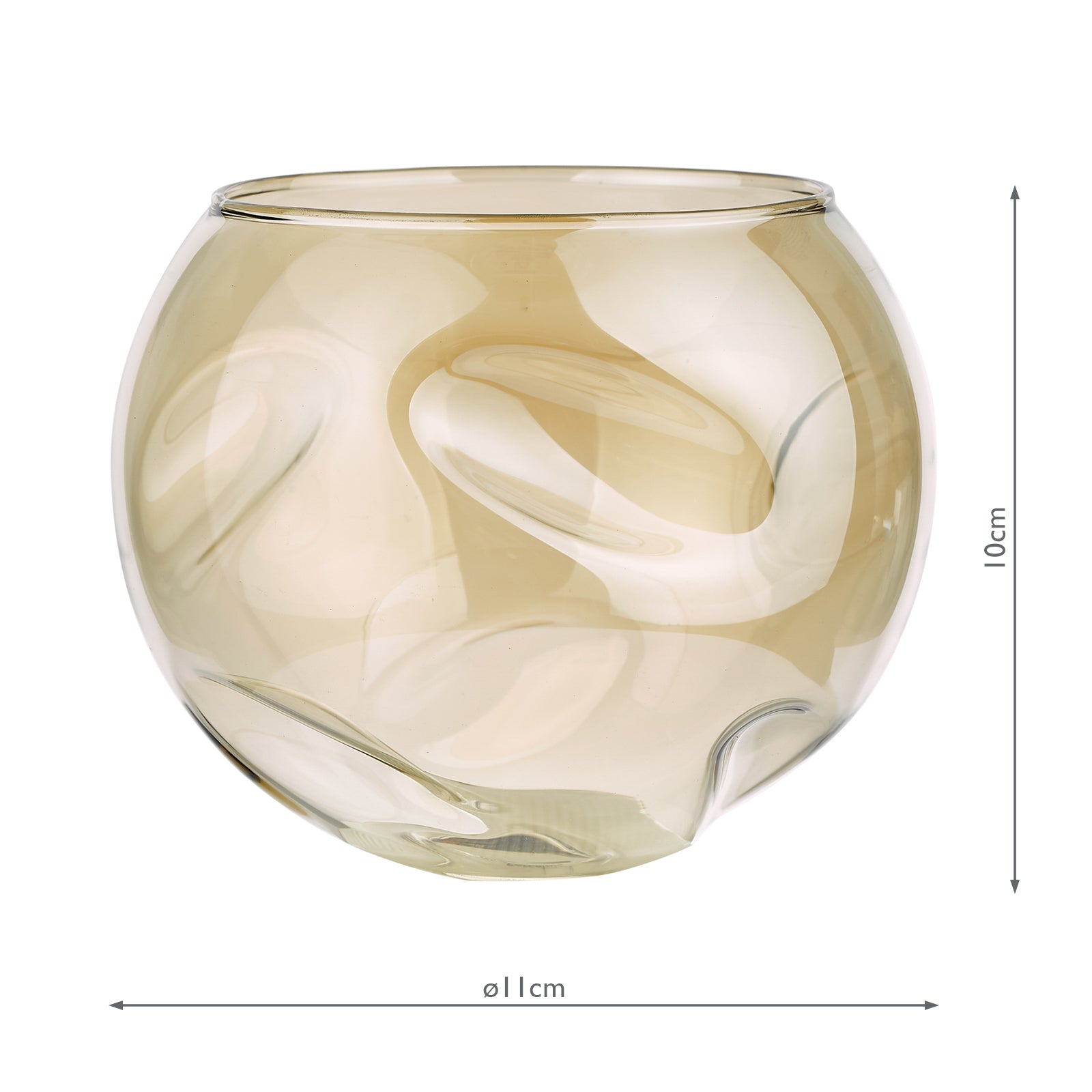 Mix & Match Amber Organic Glass G9 11cm