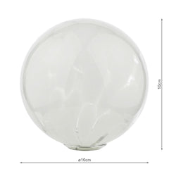Mix & Match White Confetti Glass G9 10cm