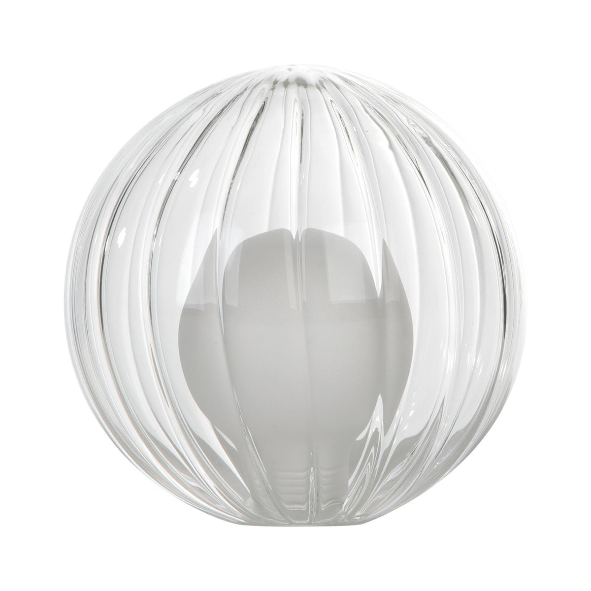 Mix & Match Opal & Clear Ribbed Glass G9 12cm