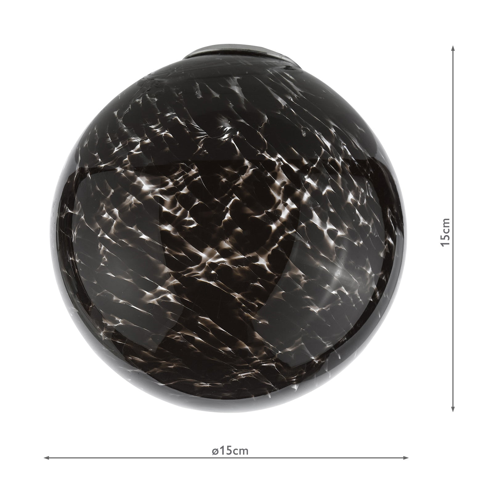 Mix & Match Black Confetti Glass G9 10cm