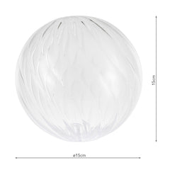 Mix & Match Twisted Style Closed Glass G9 15cm