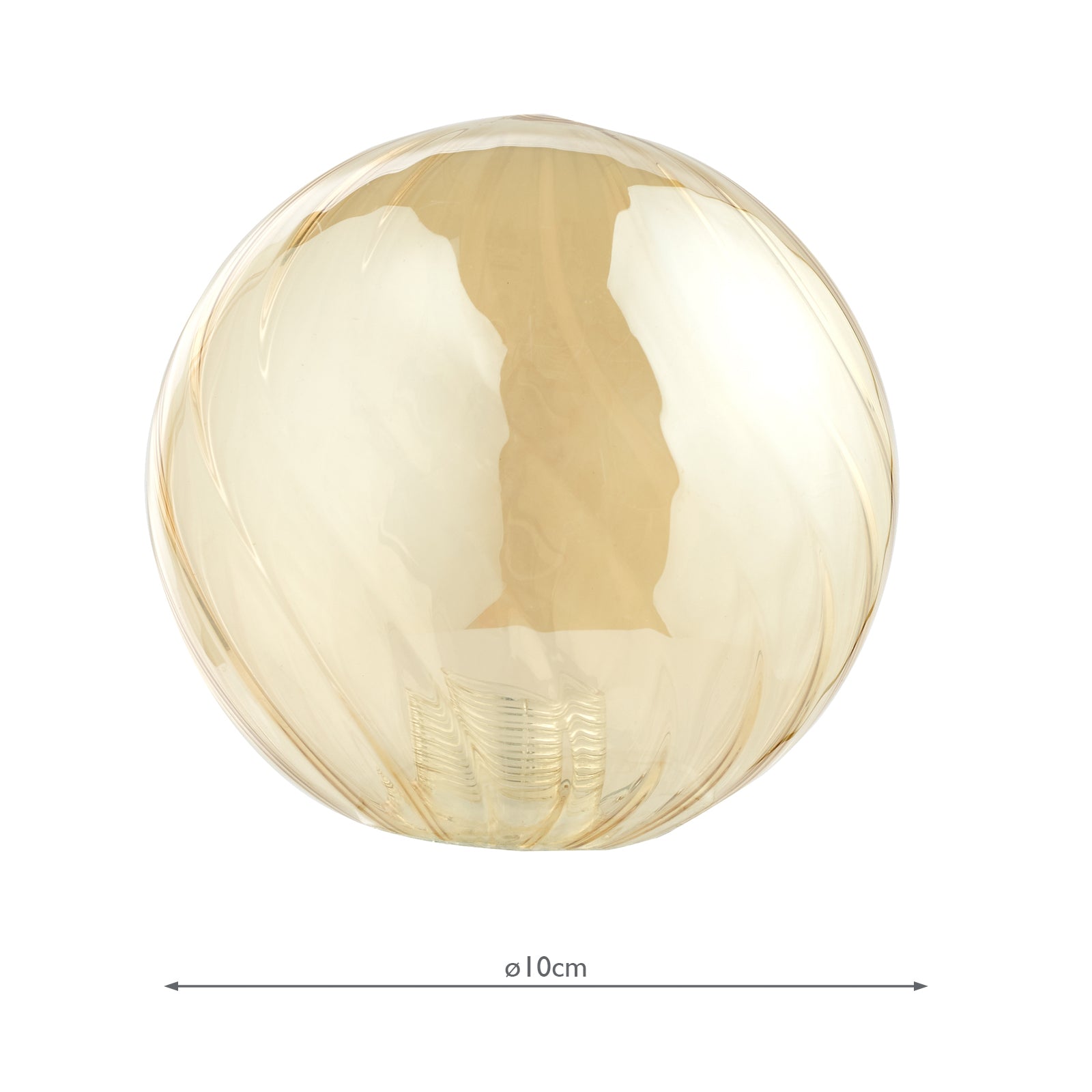 Mix & Match Twisted Sttyle Amber Glass G9 10cm