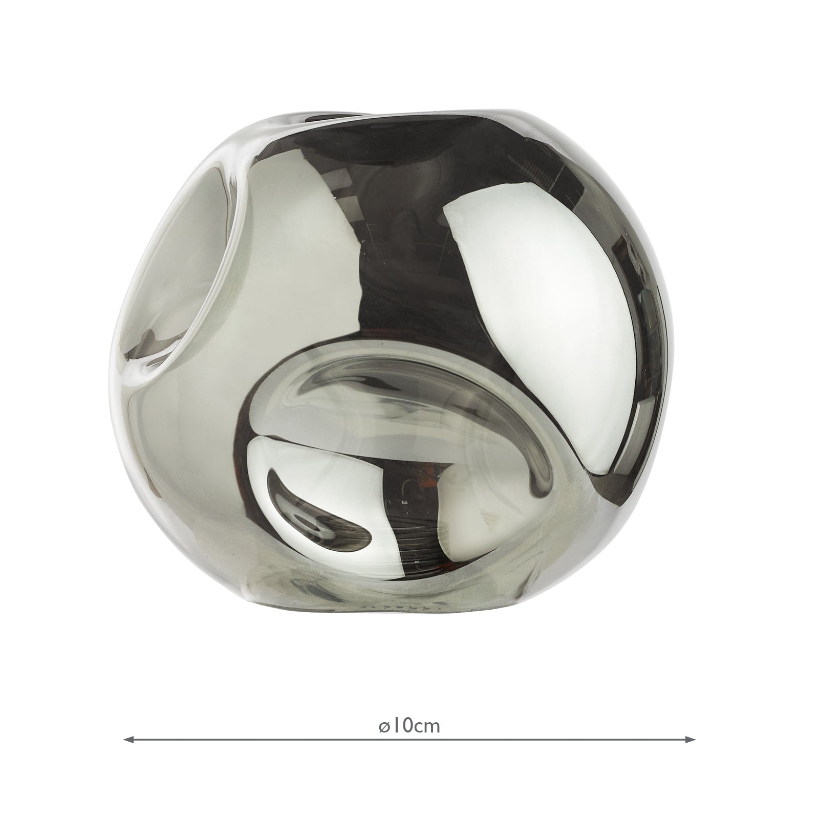 Mix & Match Closed Organic Smoked Glass G9 10cm