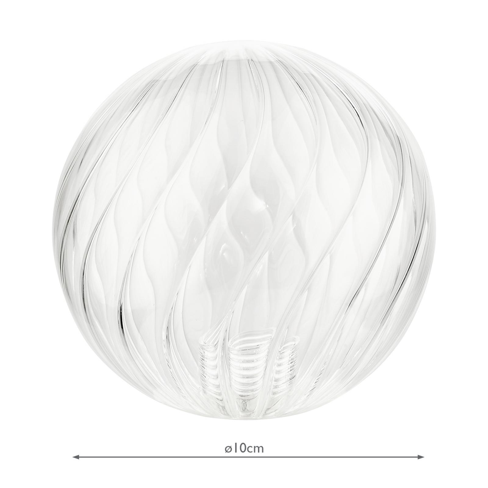 Mix & Match Twisted Style Closed Glass G9 10cm