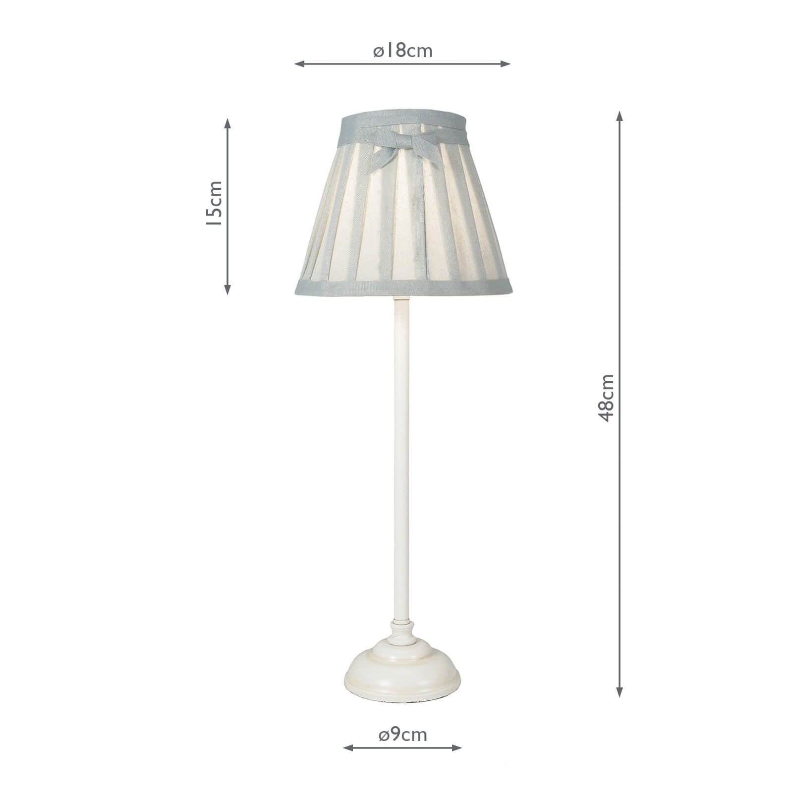 Grace Table Lamp Antique White With Shade