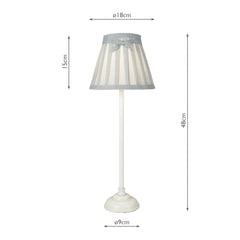 Grace Table Lamp Antique White With Shade