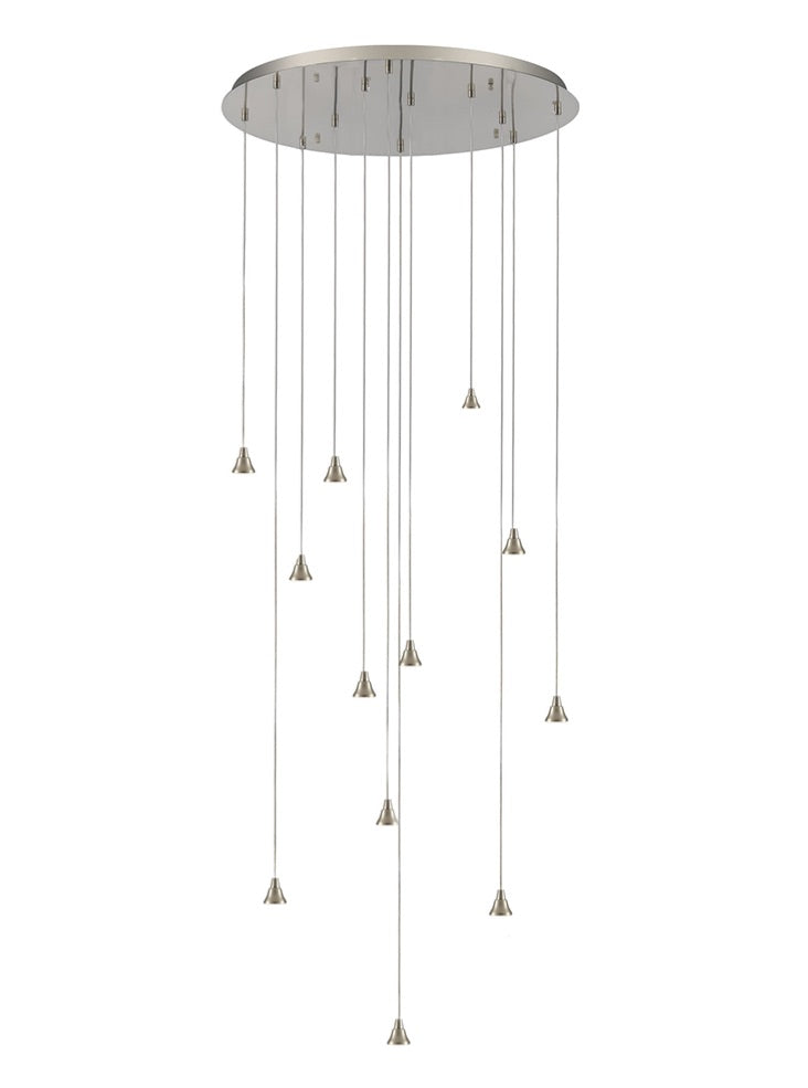 Perry / Galaxy 12 light  in Satin Nickel Spreader Only