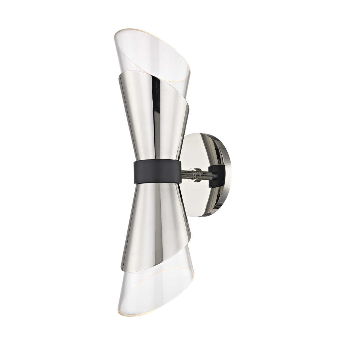 ANGIE Wall Sconce H130201-PN/BK-CE Hudson Valley Lighting