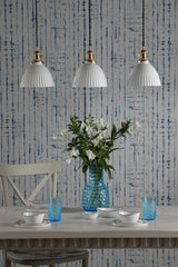 Hadano 3 Light Bar Pendant Natural Brass & Ceramic Domed Shade