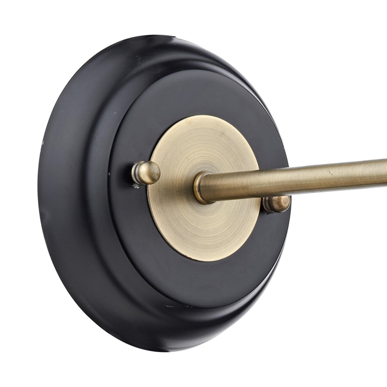 Hannover 1 Light Wall Bracket Black Antique Brass