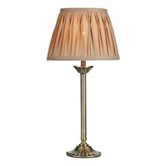 Hatton Table Lamp Antique Brass With Shade