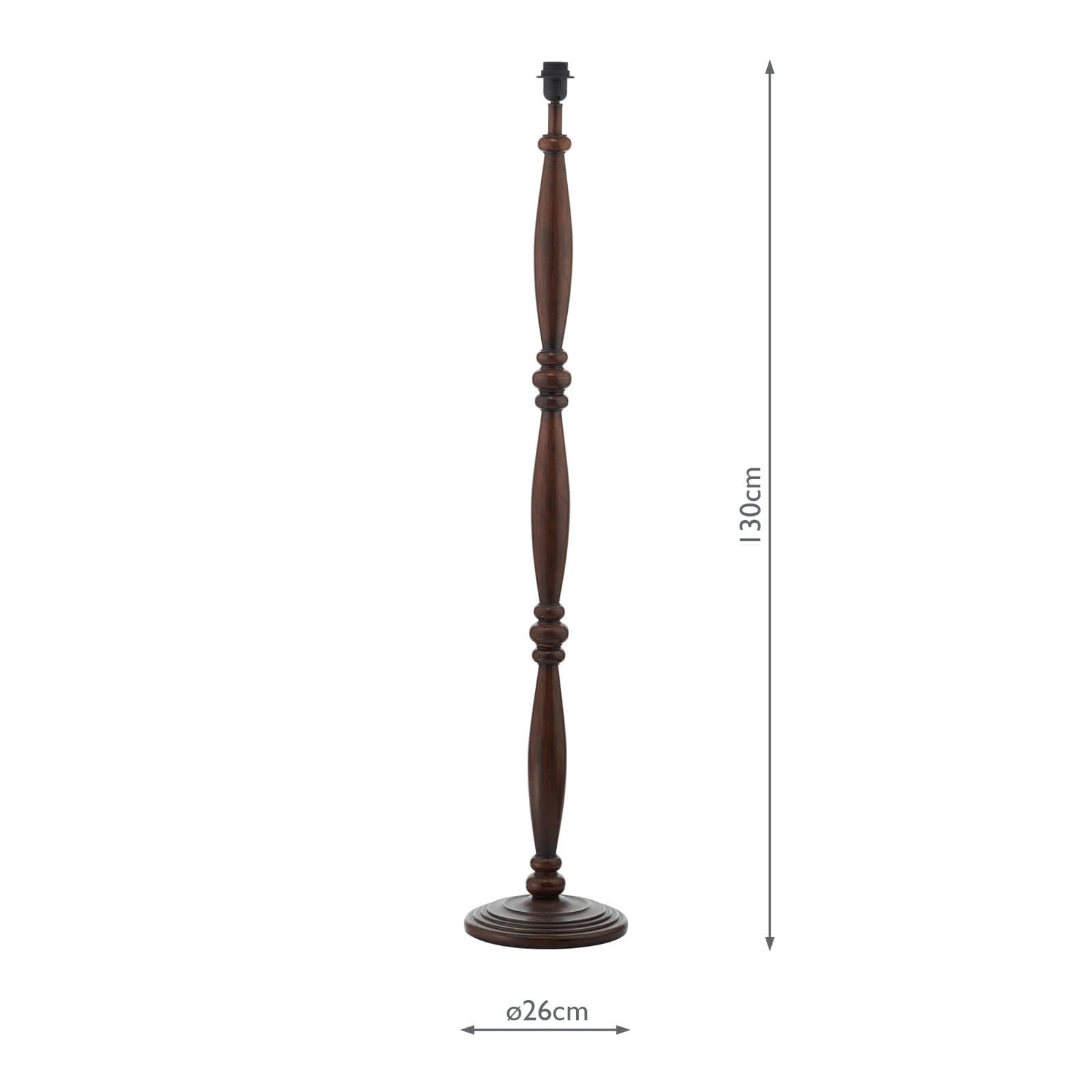Hayward Floor Lamp Wood Effect Base Only