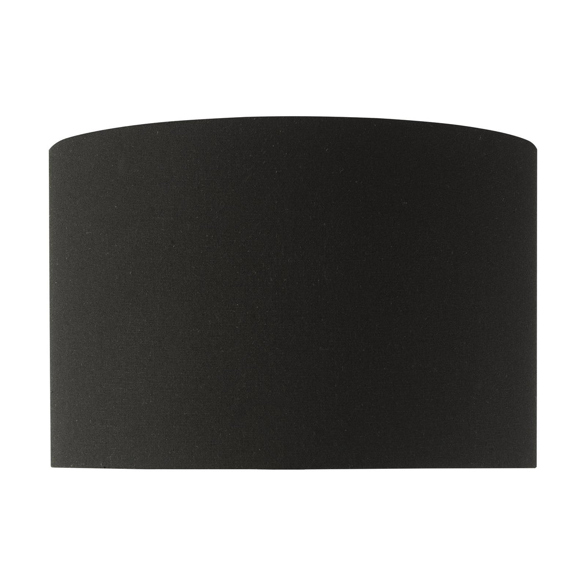 Hebron Black Linen Drum Shade 32cm