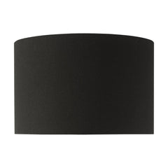 Hebron Black Linen Drum Shade 32cm