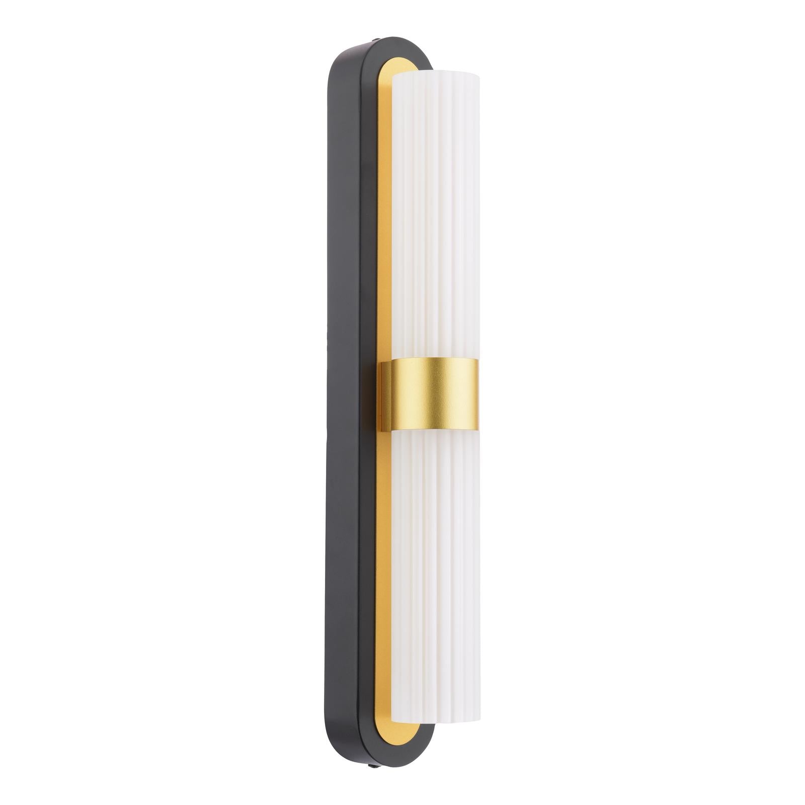 Hessel 2 Light Wall Light Matt Black LED