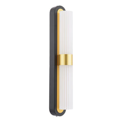 Hessel 2 Light Wall Light Matt Black LED