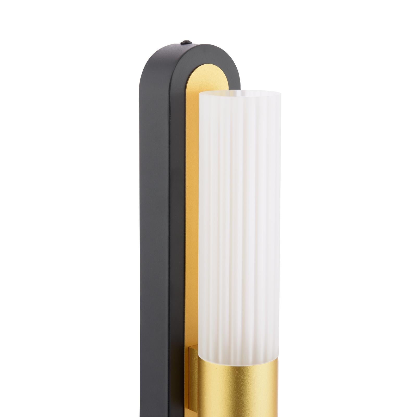 Hessel 2 Light Wall Light Matt Black LED