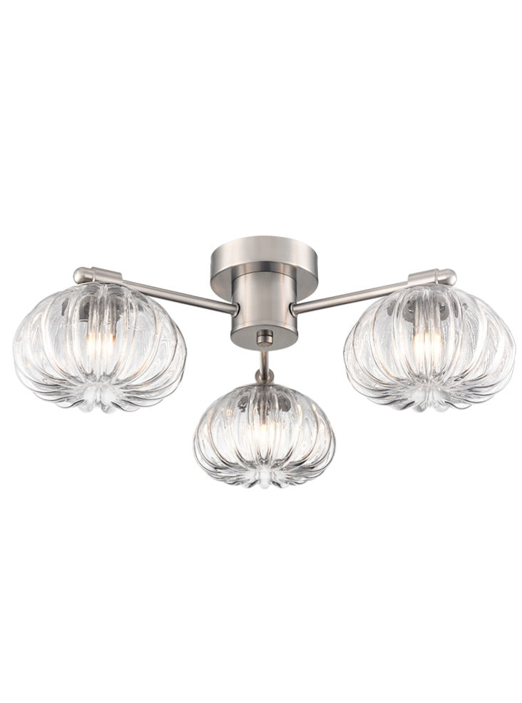 Harvest 3lt Flush Fitting satin nickel
