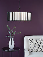 Cagliari 8 Light Pendant Matt Black and Ivory