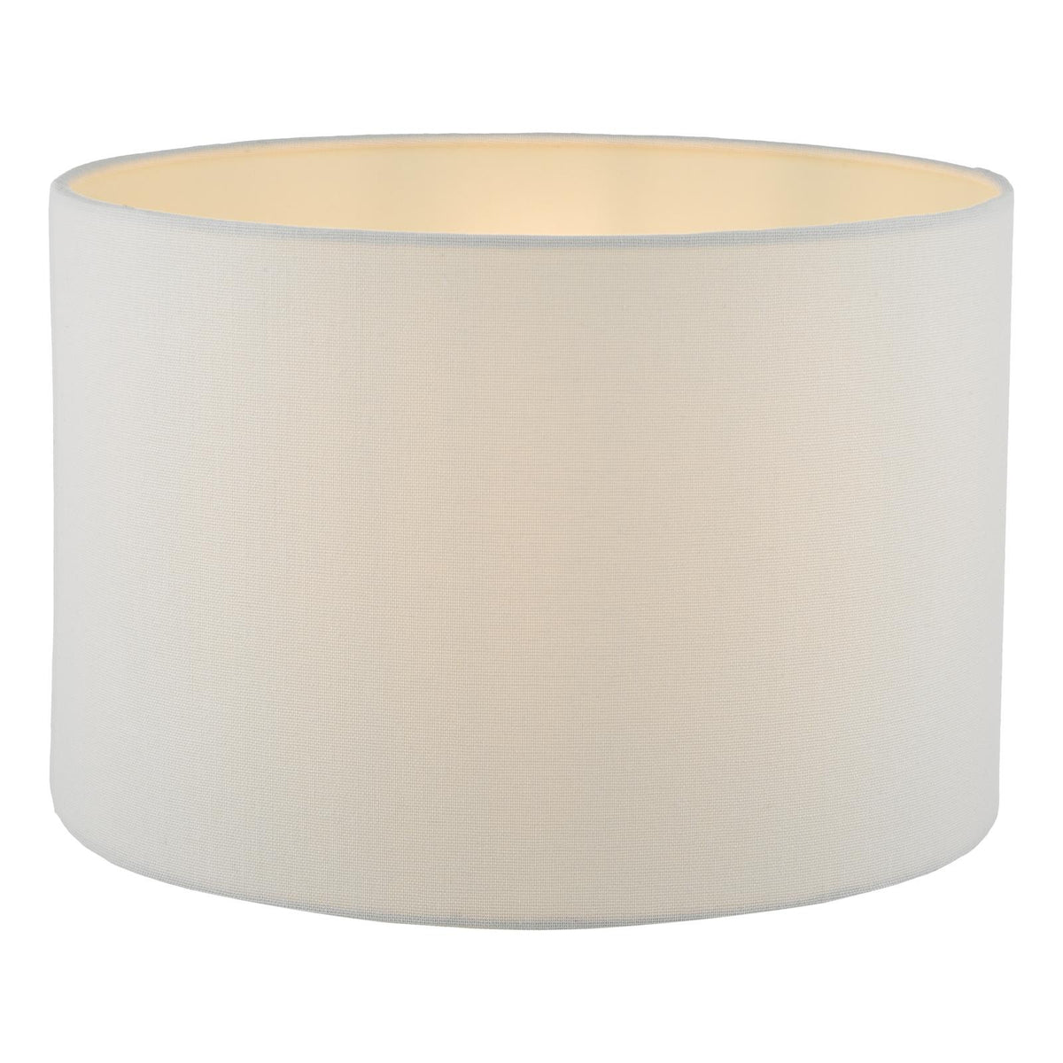 Idonia White Linen Drum Shade 30cm