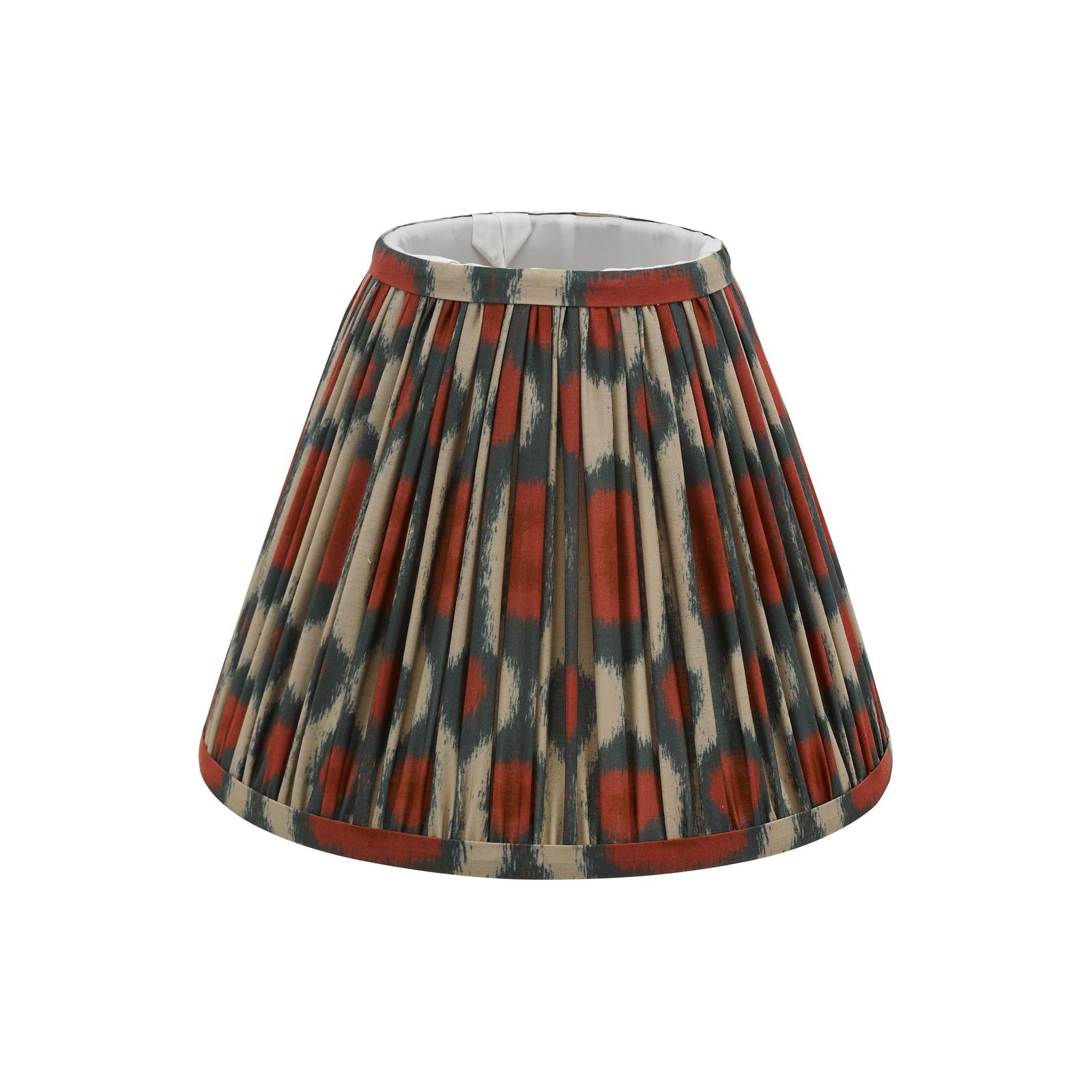 Ikat Red Cotton Empire Shade 25cm
