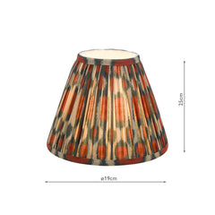 Ikat Red Cotton Empire Shade 25cm