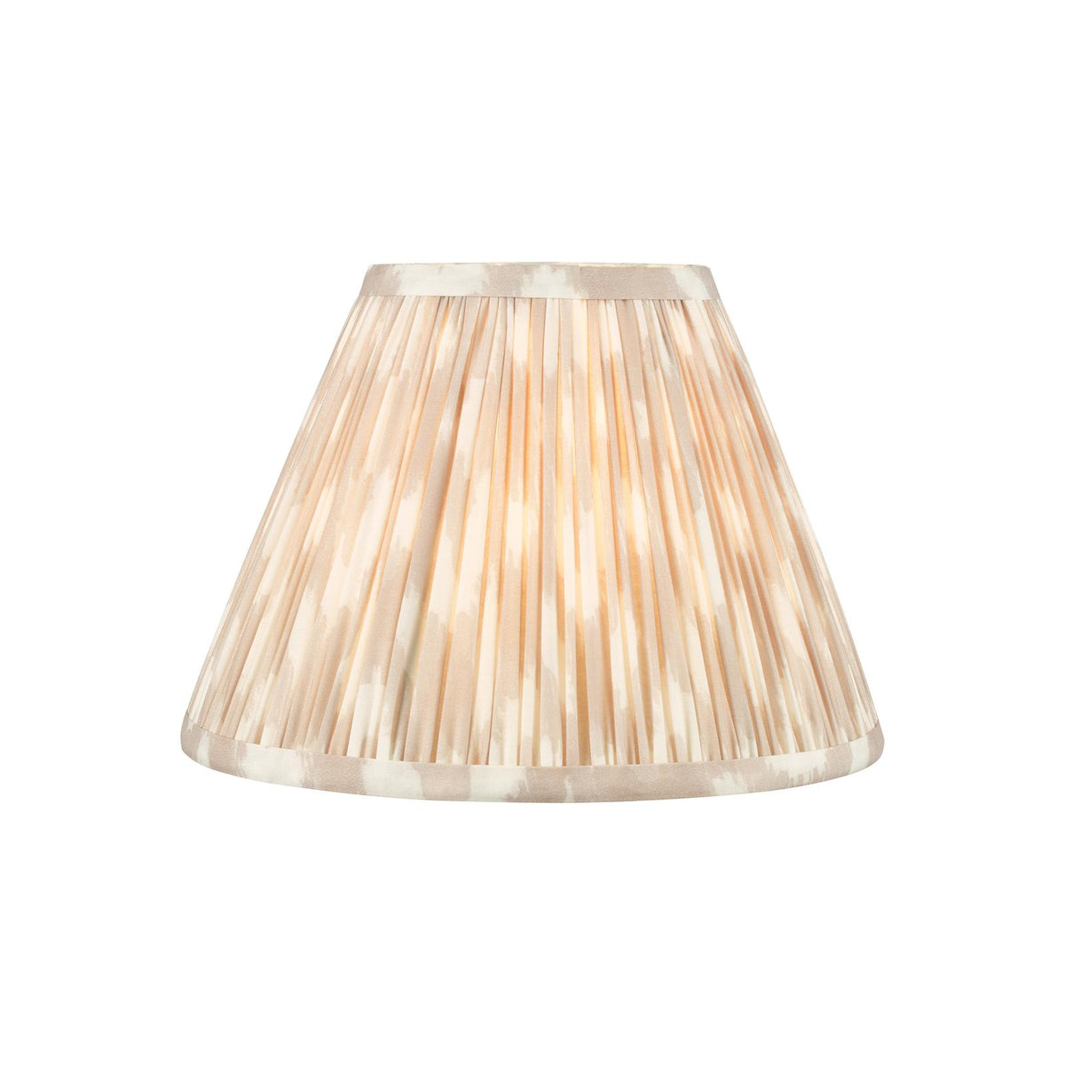 Ikat Taupe Cotton Empire Shade 25cm