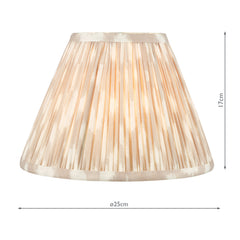 Ikat Taupe Cotton Empire Shade 25cm