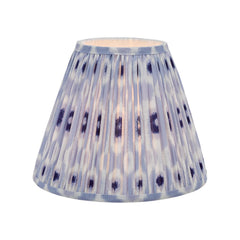 Ikat Blue Cotton Empire Shade 30cm