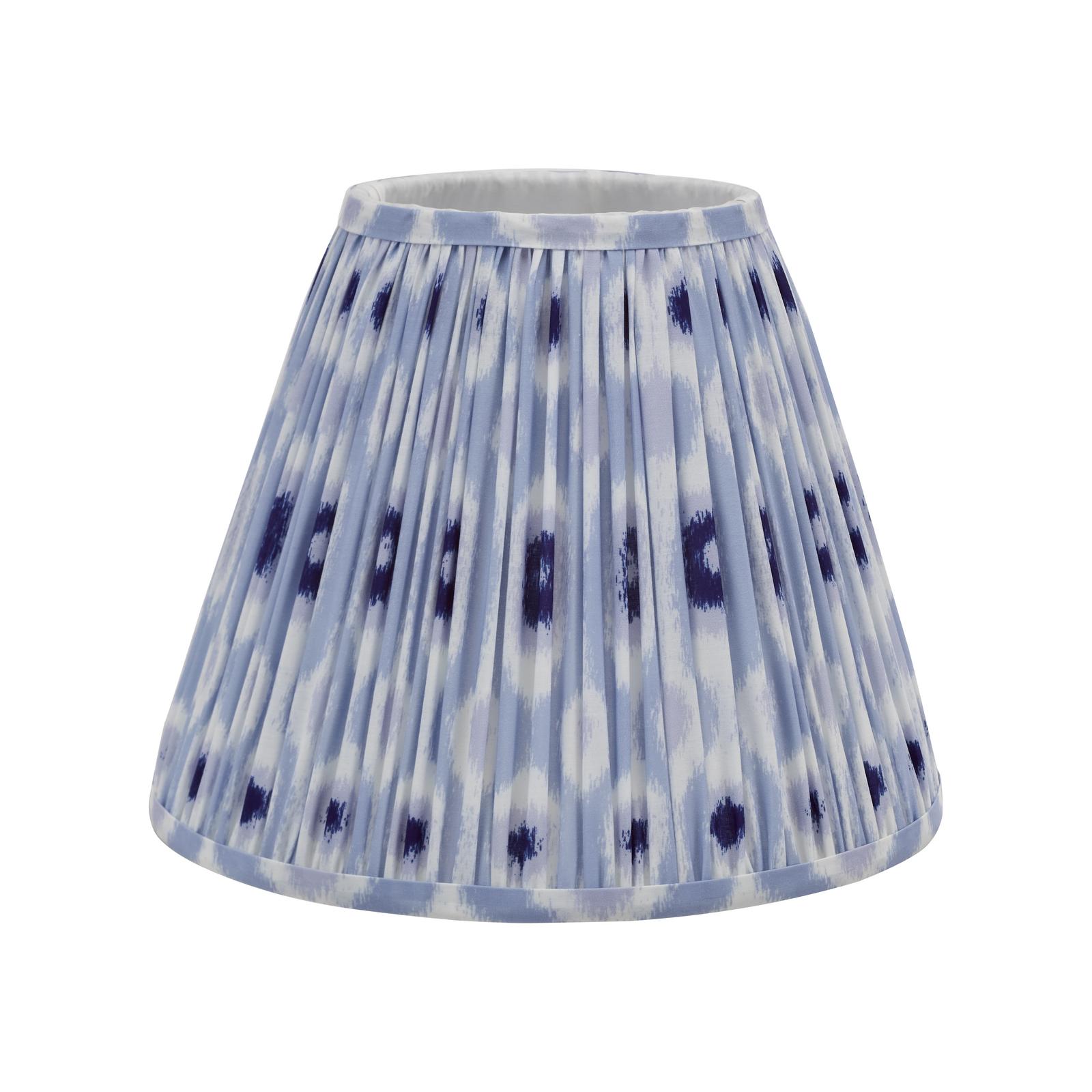 Ikat Blue Cotton Empire Shade 30cm