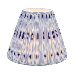 Ikat Blue Cotton Empire Shade 35cm
