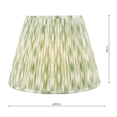 Ikat Green Cotton Empire Shade 40cm