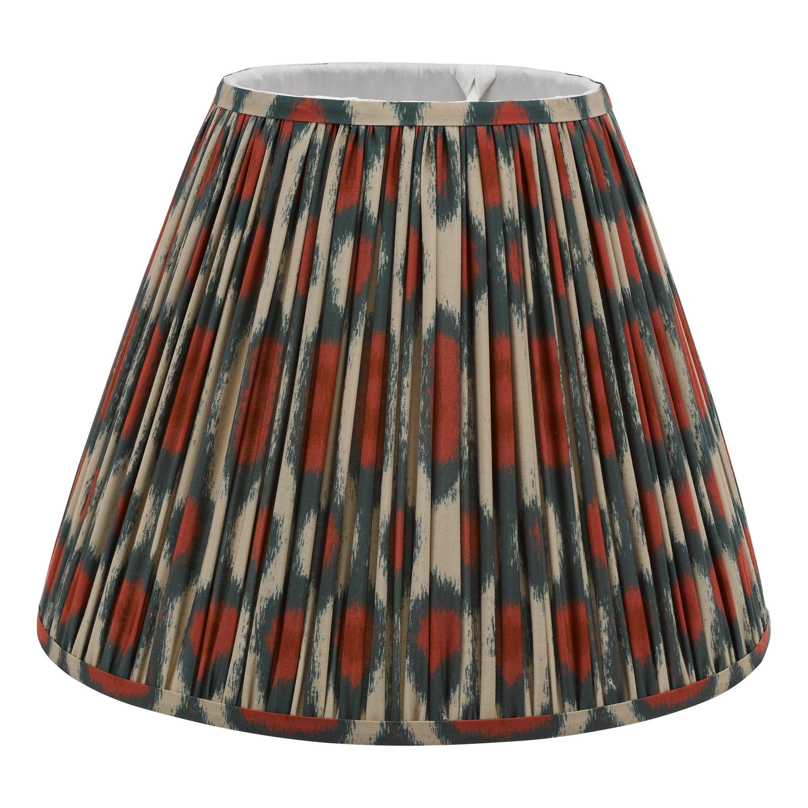 Ikat Red Cotton Empire Shade 40cm