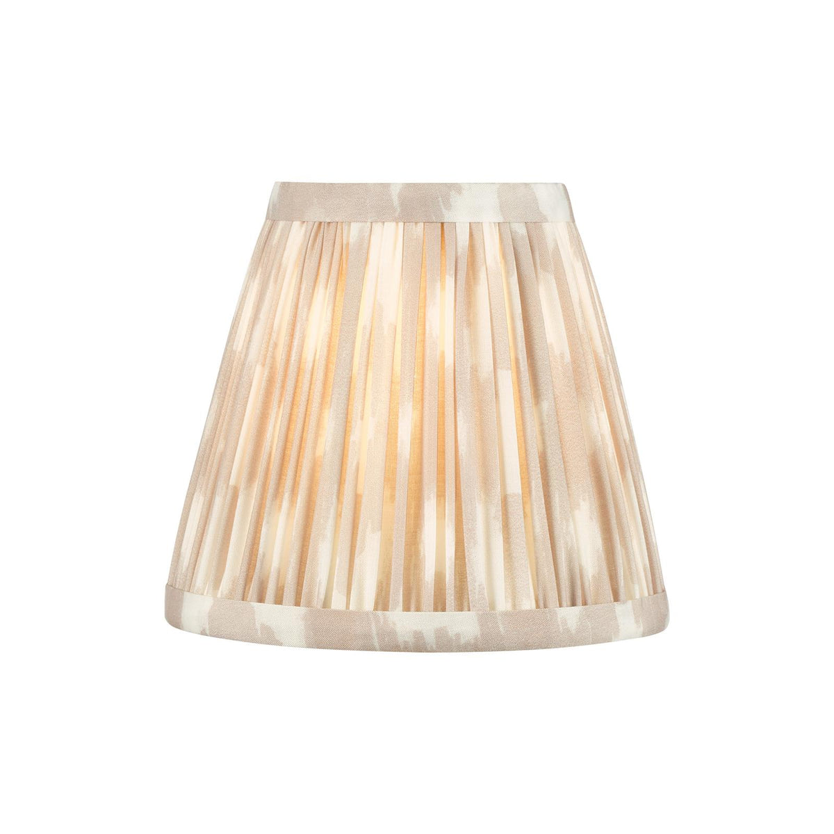 Ikat Taupe Cotton Empire Shade 15cm