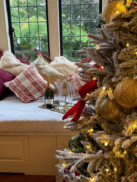 Laura Ashley Frosted 7ft  Pre Lit Christmas Tree