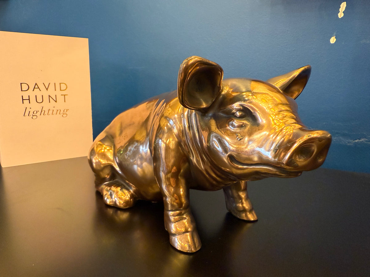 Horace Copper Pig Sculpture David Hunt Lighting