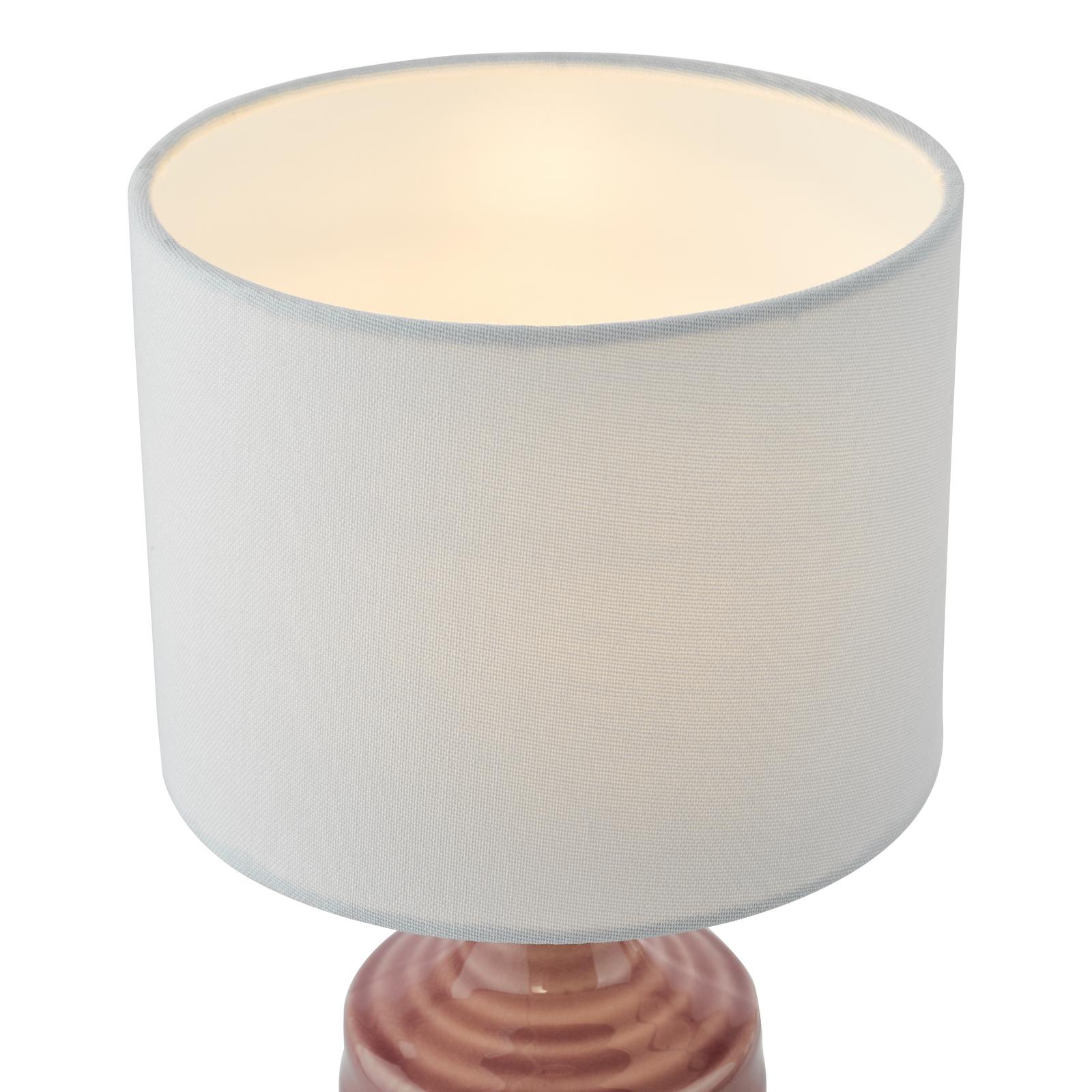 Inci Twin Pack Table Lamp Pink With Shade