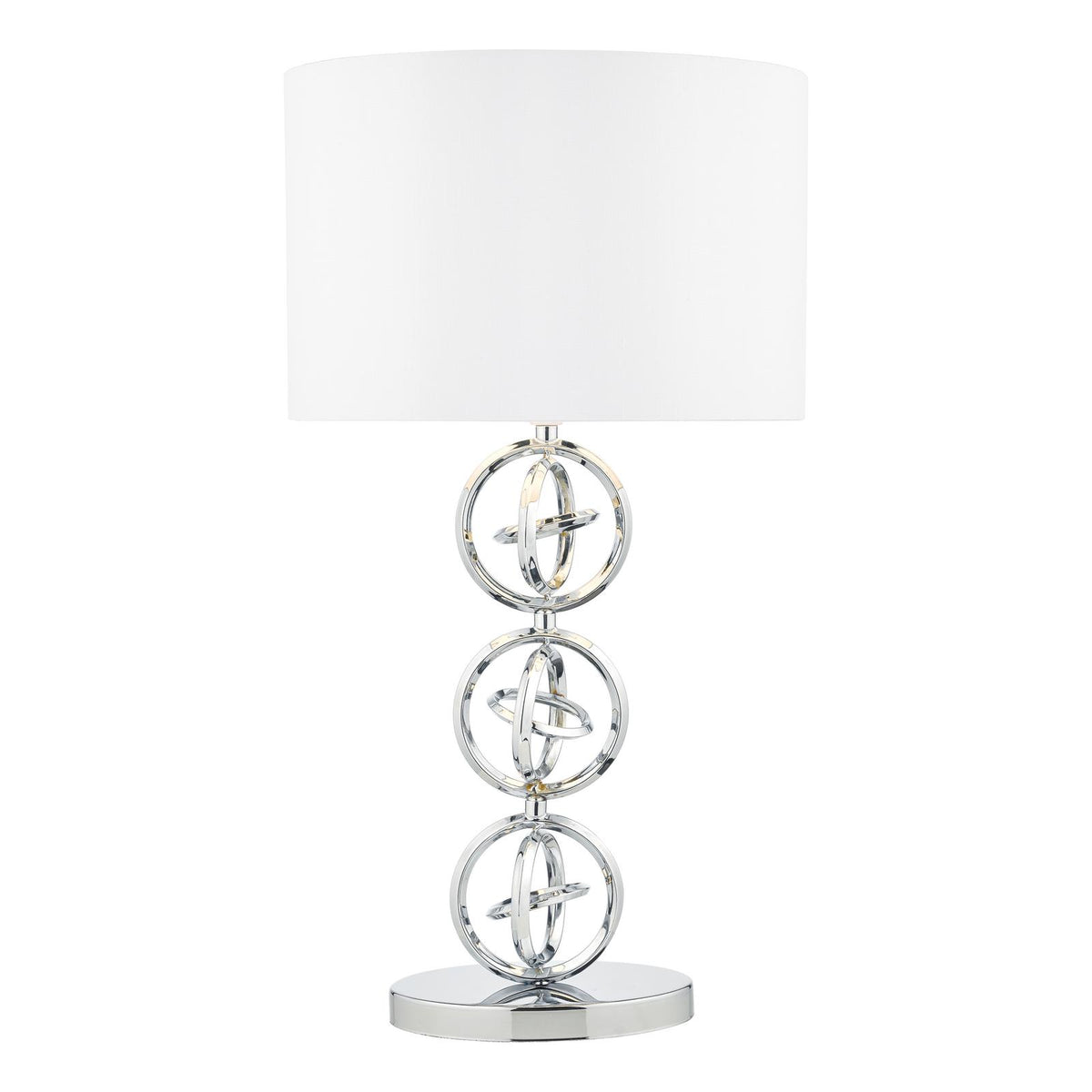 Innsbruck Table Lamp Polished Chrome With Shade