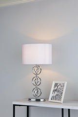 Innsbruck Table Lamp Polished Chrome With Shade