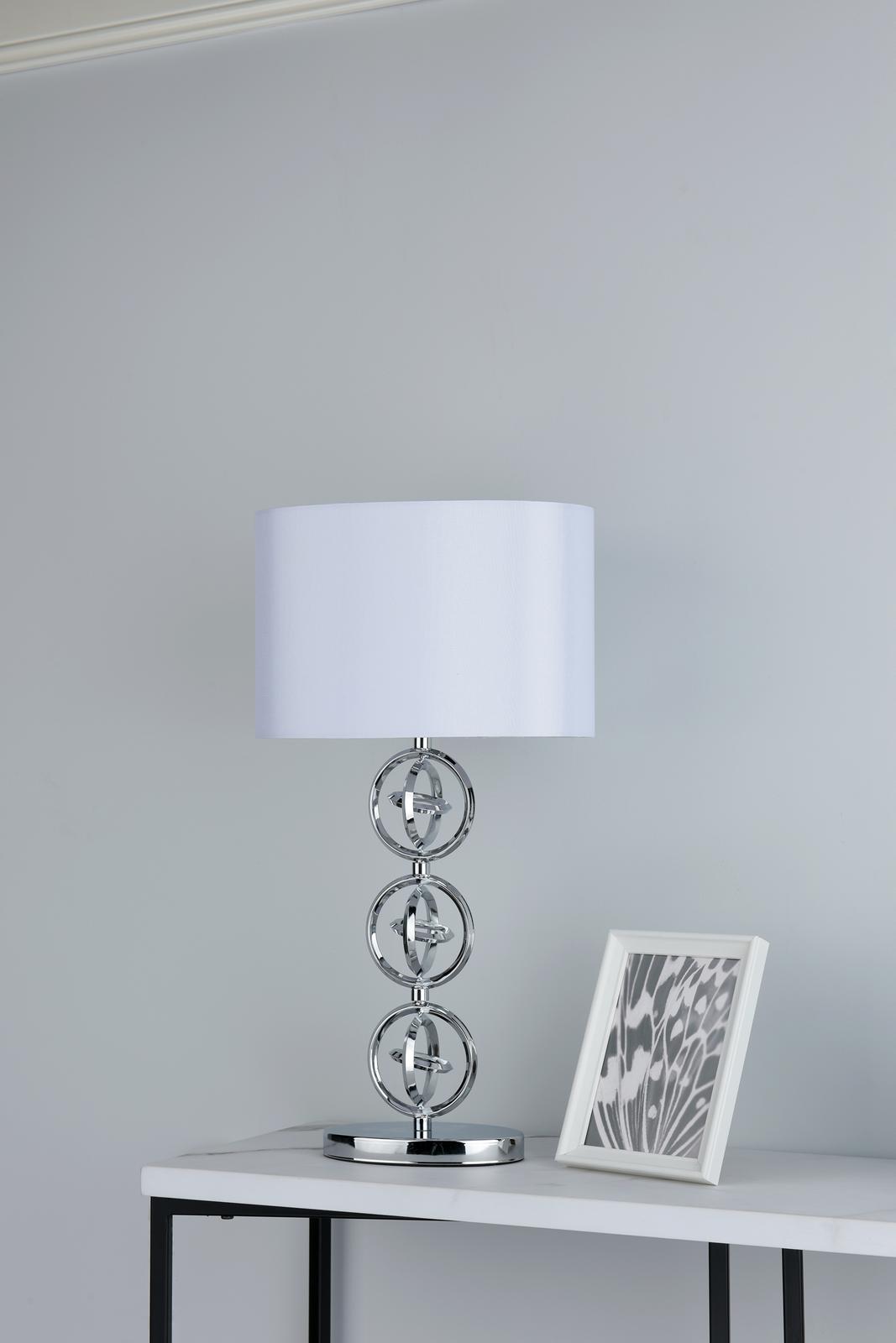 Innsbruck Table Lamp Polished Chrome With Shade