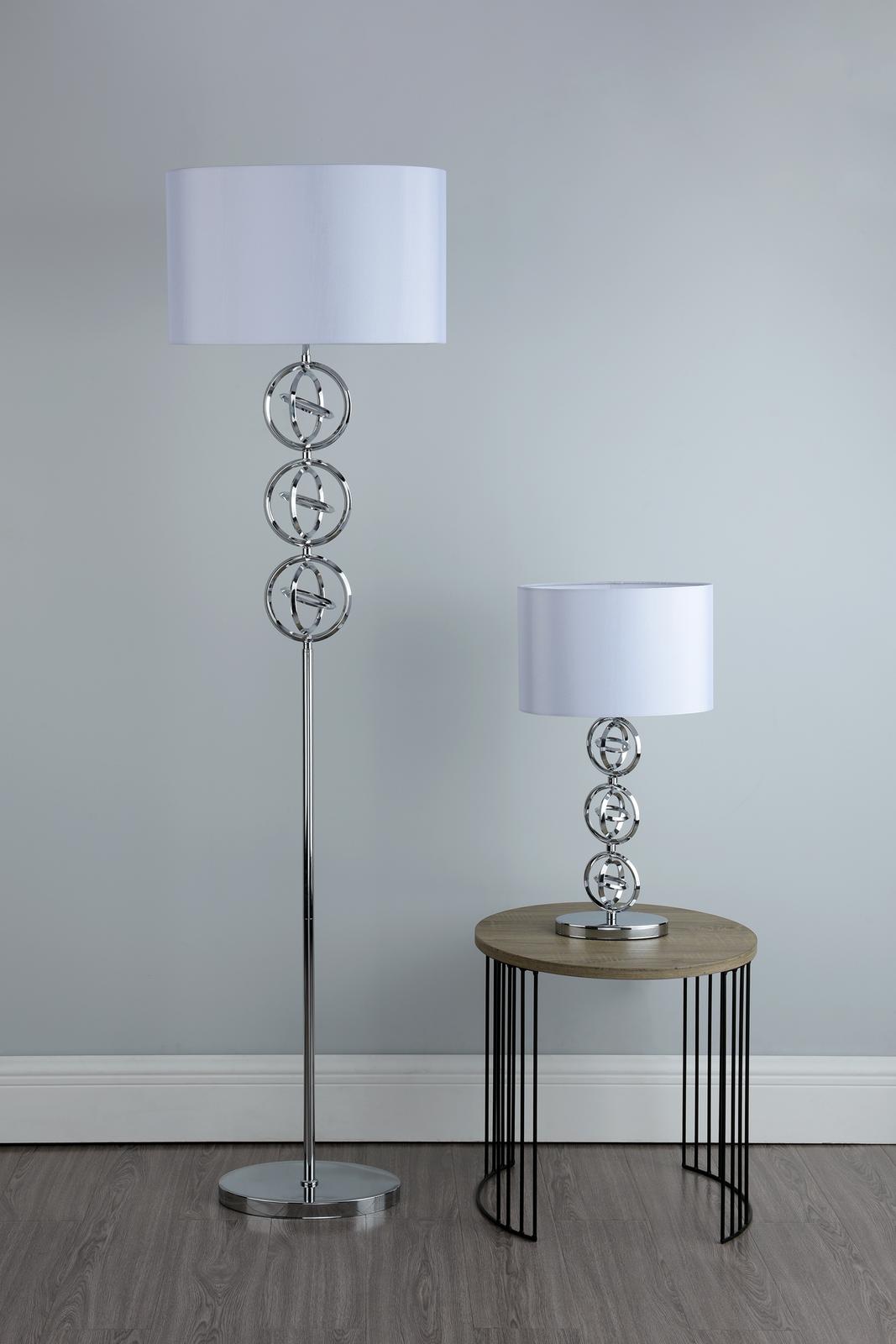 Innsbruck Table Lamp Polished Chrome With Shade