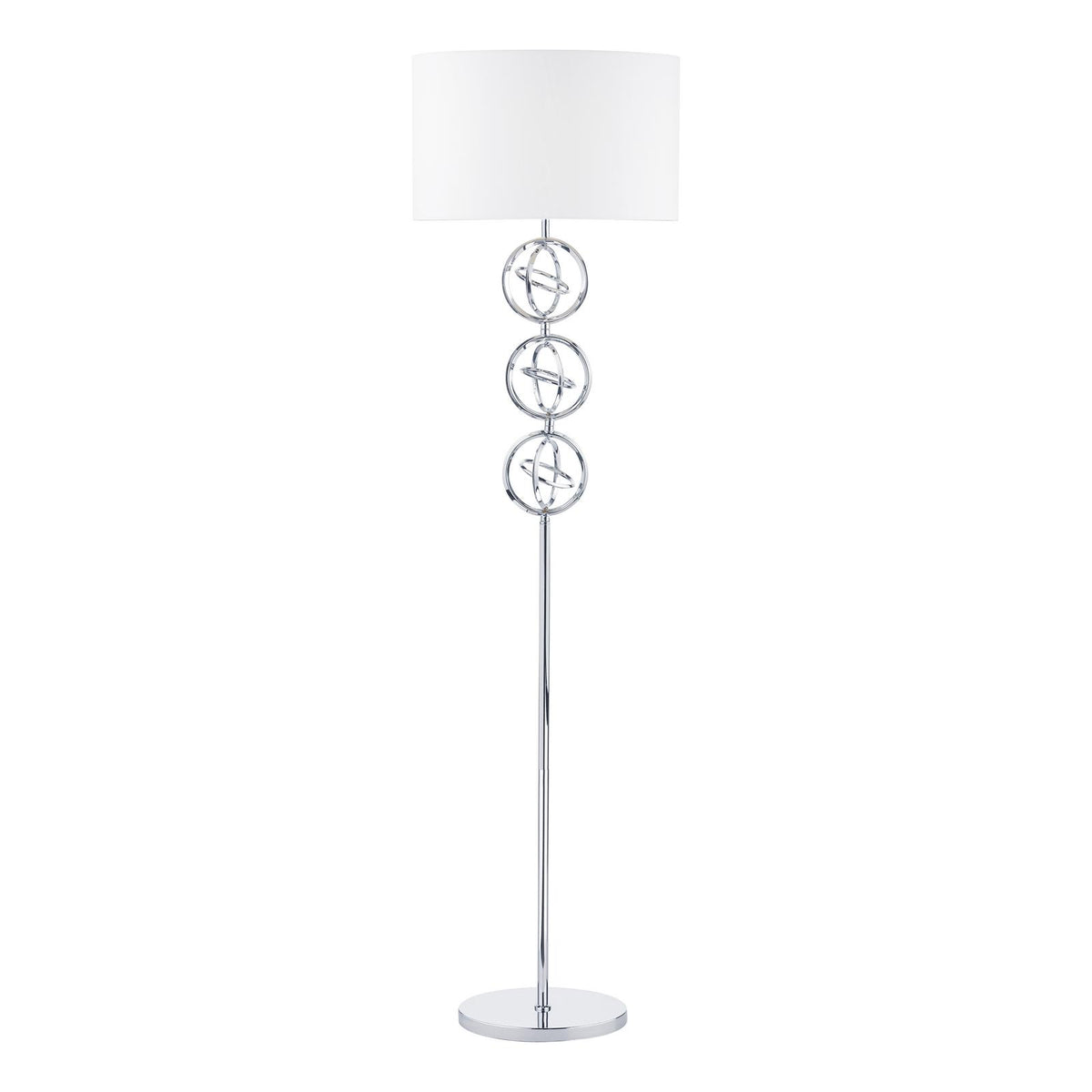 Innsbruck Floor Lamp Polished Chrome With Shade